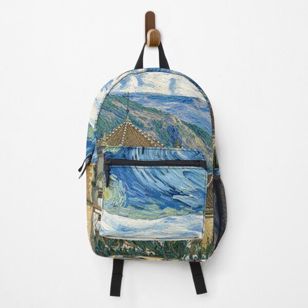 Item preview, Monastery of San Jerónimo in Granada with Sierra Nevada in the background, Van Gogh style designed and sold by KukiLdeGuevara.