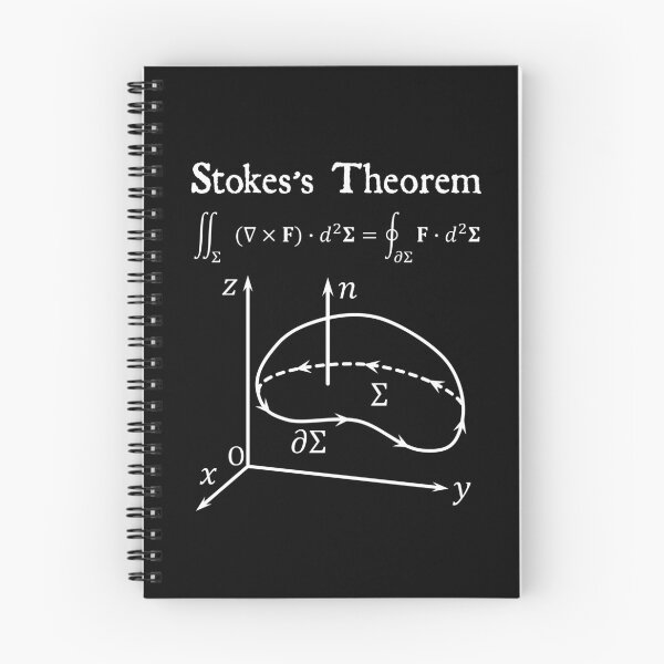 Item preview, Nerdy Vintage Stoke's Theorem Calculus Math Teacher White Text designed and sold by MathWare MathClips.