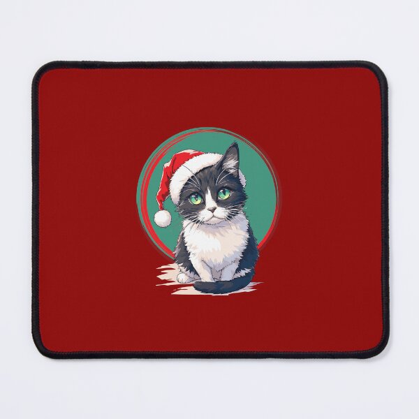 Item preview, Santa Kitty Portrait - Christmas cat designed and sold by Way-Of-Art.