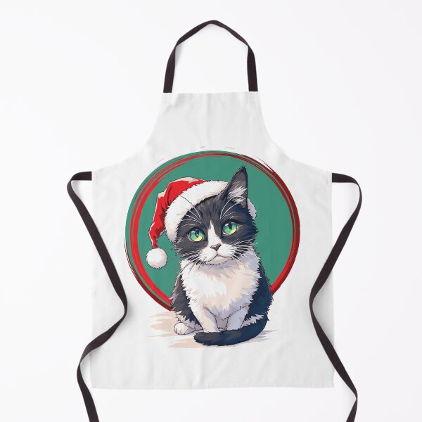 Item preview, Santa Kitty Portrait - Christmas cat designed and sold by Way-Of-Art.