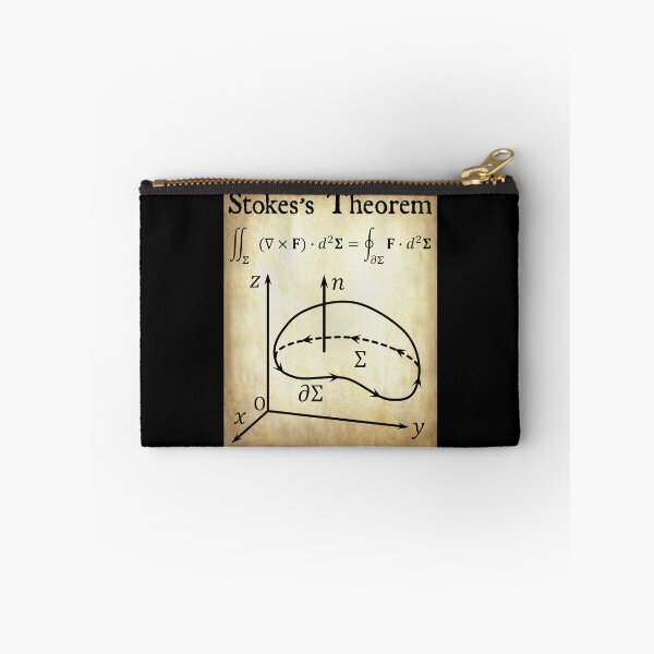 Item preview, Nerdy Vintage Stoke's Theorem Calculus Math Teacher Black Text Parchment designed and sold by MathWare MathClips.