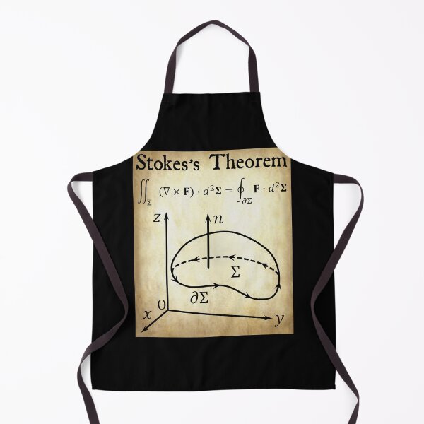 Item preview, Nerdy Vintage Stoke's Theorem Calculus Math Teacher Black Text Parchment designed and sold by MathWare MathClips.