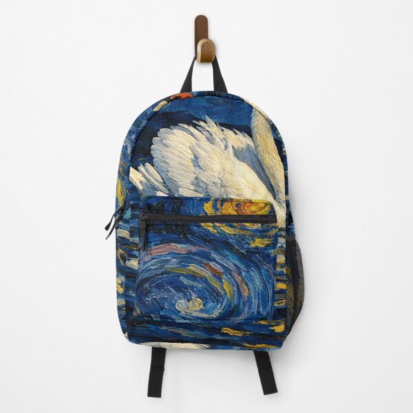 Item preview, Cute Couple Swan starry night designed and sold by Starry Night Creative Art.