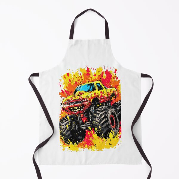 Item preview, Yellow Offroad Machine In Artistic Red Paint Splashes designed and sold by Piotrek0001.