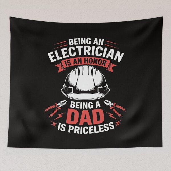Item preview, Electrician Dad Electronics Technician Electrical Wireman designed and sold by silladive.