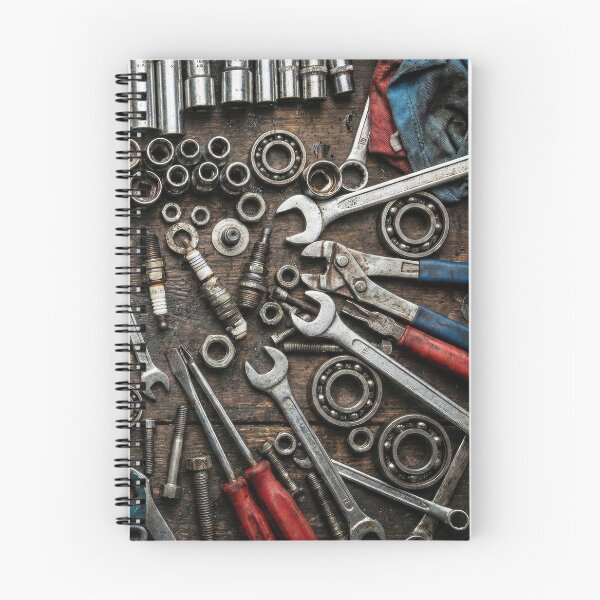 Item preview, Mechanic Garage Knolling - Greasy Tools & Wrenches designed and sold by SavinMercantile.