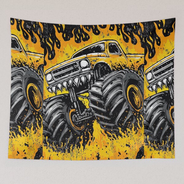 Item preview, Monster Truck With Menacing Teeth Instead Front Grill designed and sold by Piotrek0001.
