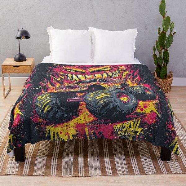 Item preview, Monster Truck Flying Out Huge Fiery Monster Maw designed and sold by Piotrek0001.