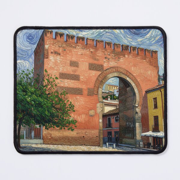 Item preview, Puerta de Elvira in Granada, Van Gogh style designed and sold by KukiLdeGuevara.
