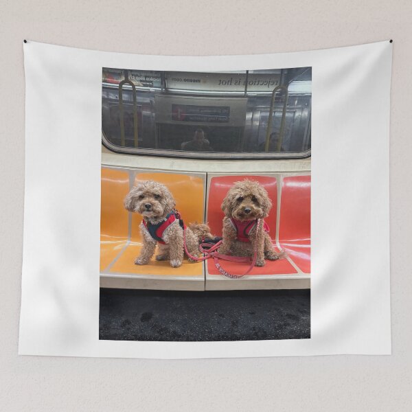 Item preview, Perros en los trenes designed and sold by BOBBYBABE.