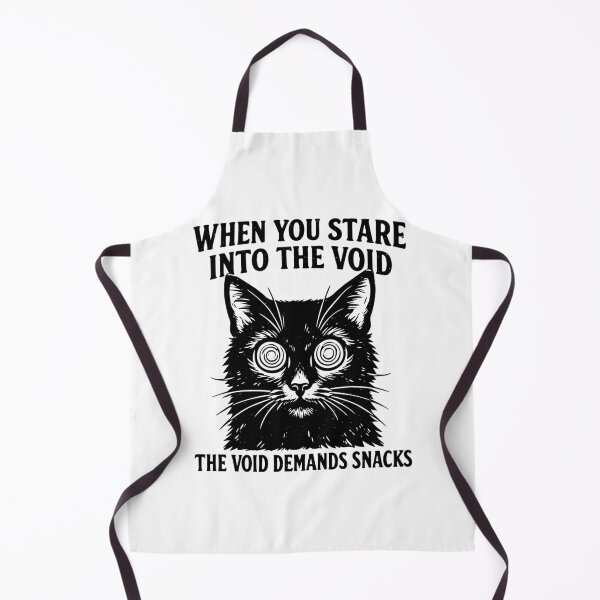 Item preview, The Void Demands Snacks Funny Black Cat designed and sold by gunaone-design.