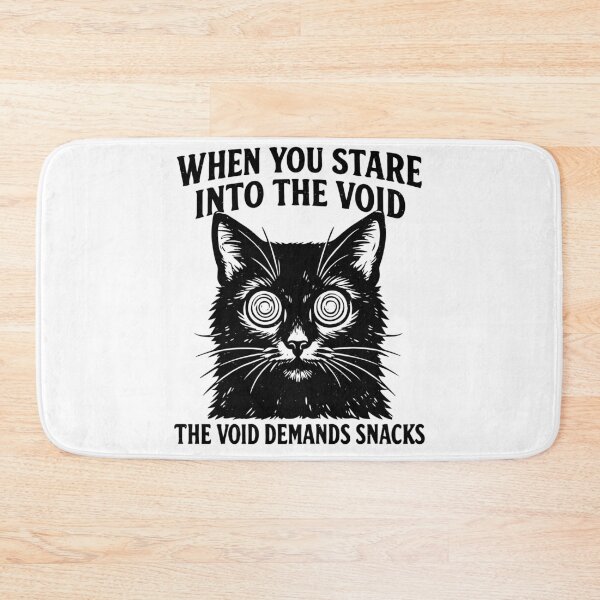 Item preview, The Void Demands Snacks Funny Black Cat designed and sold by gunaone-design.