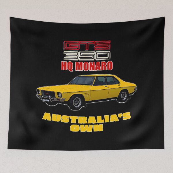 Item preview, HQ Monaro GTS 350 Yellow Australian Muscle Car Art designed and sold by Michael van der Hoorn.