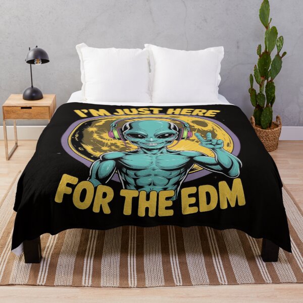 Item preview, EDM Electronic Music DJ Rave Alien Men Women designed and sold by silladive.