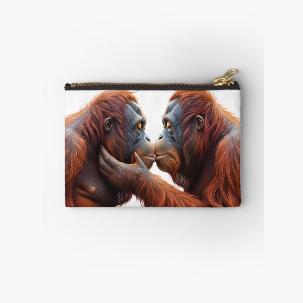 Item preview, KISS ORANGUTANS, ZOOMAGIC PUZZLE, 8K designed and sold by ANIMALS IN LOVE - T- SHIRTS - Zoomagic Puzzle.