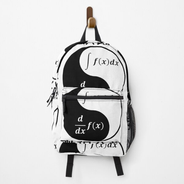 Item preview, Funny Nerdy Yin Yang of Calculus Differentiate and Integrate Math Teacher Black Text designed and sold by MathWare MathClips.