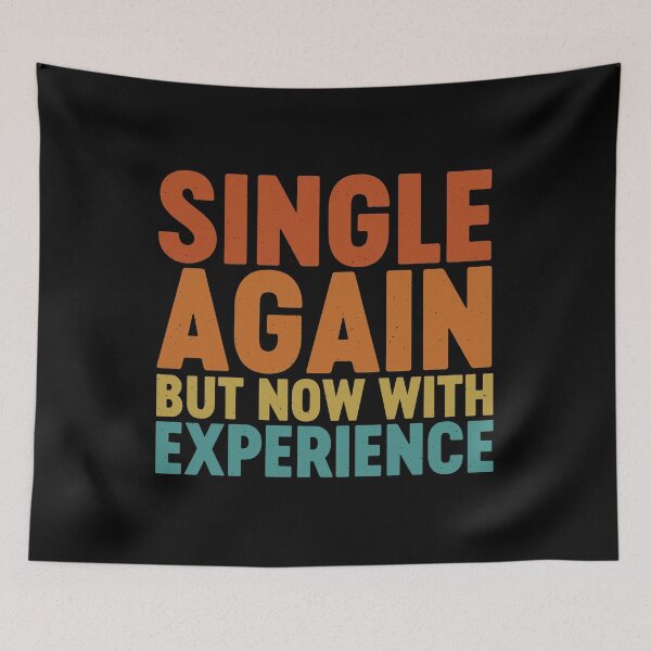 Item preview, Single Again But Now With Experience – Funny Divorce Party Announcement designed and sold by gunaone-design.
