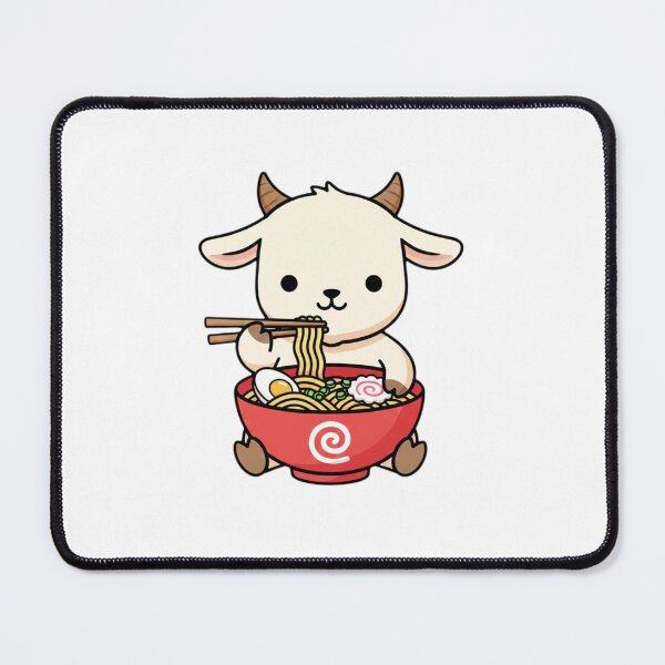 Item preview, Goat ramen noodles japanese ramen food kawaii cute adorable designed and sold by CheeseBlueprint.