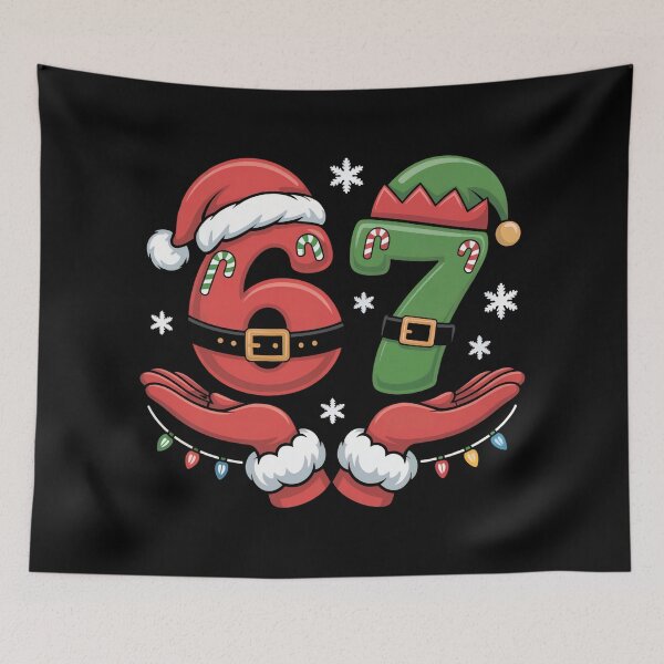 Item preview, 67 Years Old Christmas Birthday Design designed and sold by SoftStyleStudio ⭐⭐⭐.