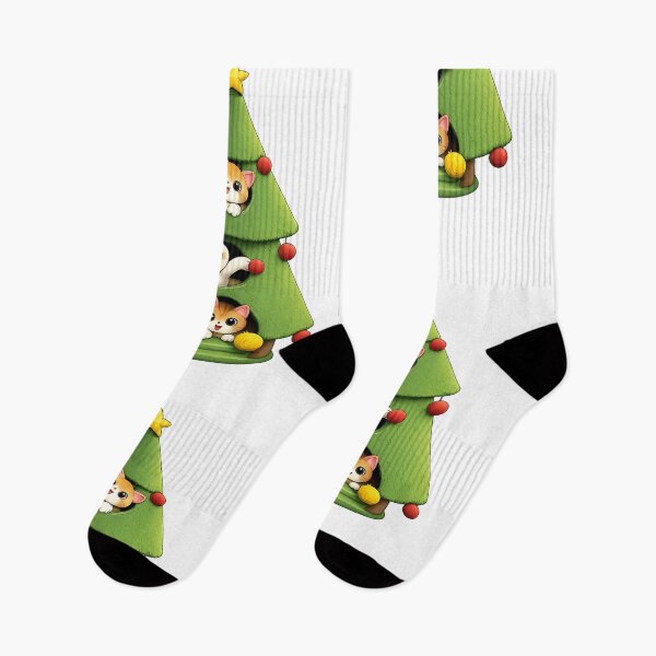 Item preview, Cute Kittens Cat Inside Christmas Tree designed and sold by AntonioJ8.