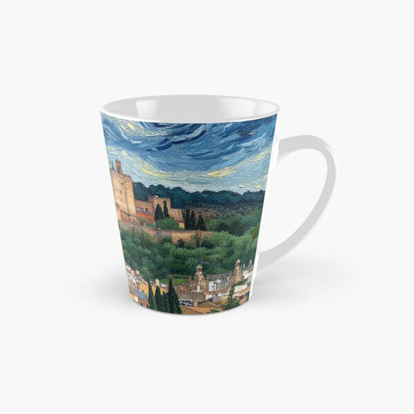 Item preview, Van Gogh-style view of the Alhambra in Granada designed and sold by KukiLdeGuevara.