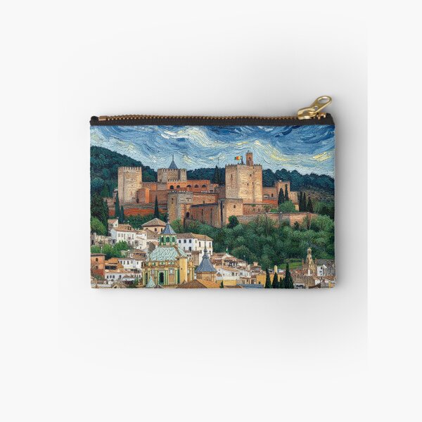 Item preview, Van Gogh-style view of the Alhambra in Granada designed and sold by KukiLdeGuevara.