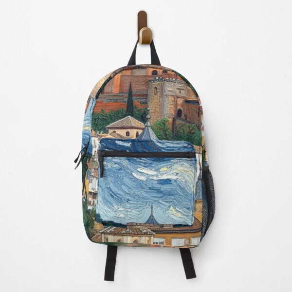 Item preview, Van Gogh-style view of the Alhambra in Granada designed and sold by KukiLdeGuevara.