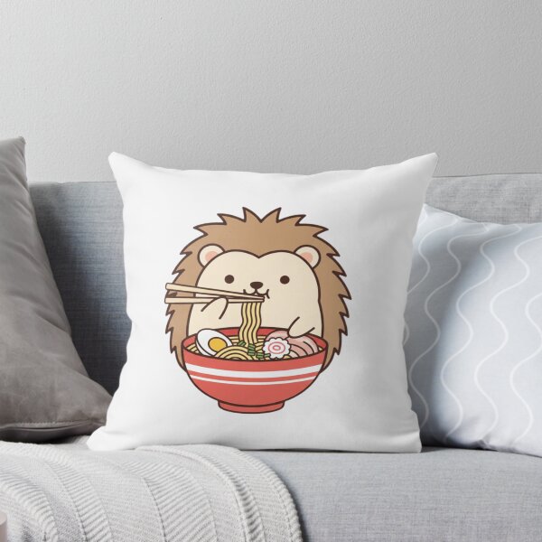 Item preview, Hedgehog ramen noodles japanese ramen food kawaii cute adorable designed and sold by CheeseBlueprint.