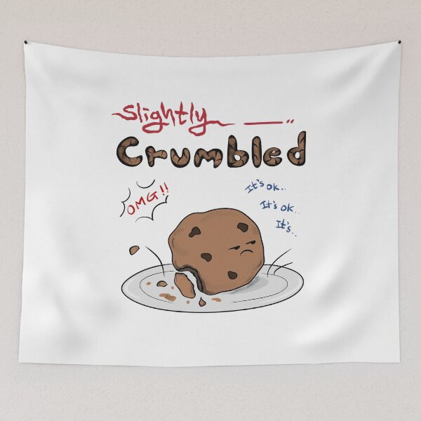 Item preview, Slightly Crumbled | Soft Breakdown Cookie Doodle | Low Energy Life designed and sold by mintmono-studio.