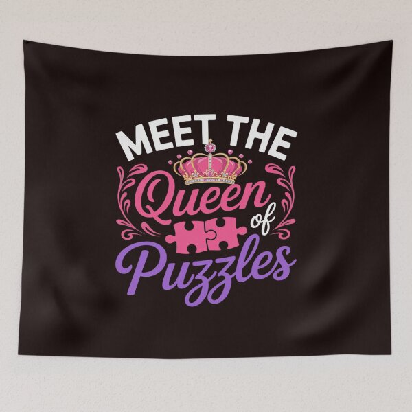 Item preview, Perfect Queen Puzzles Crown Crossword Lover Gift designed and sold by hettingerchaim.