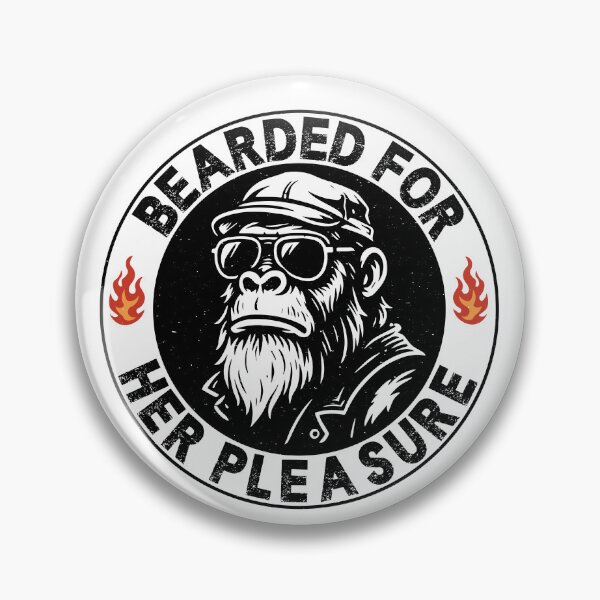 Item preview, Bearded For Her Pleasure - Funny Bearded Monkey designed and sold by gunaone-design.