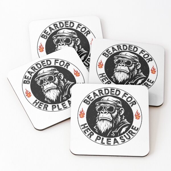 Item preview, Bearded For Her Pleasure - Funny Bearded Monkey designed and sold by gunaone-design.