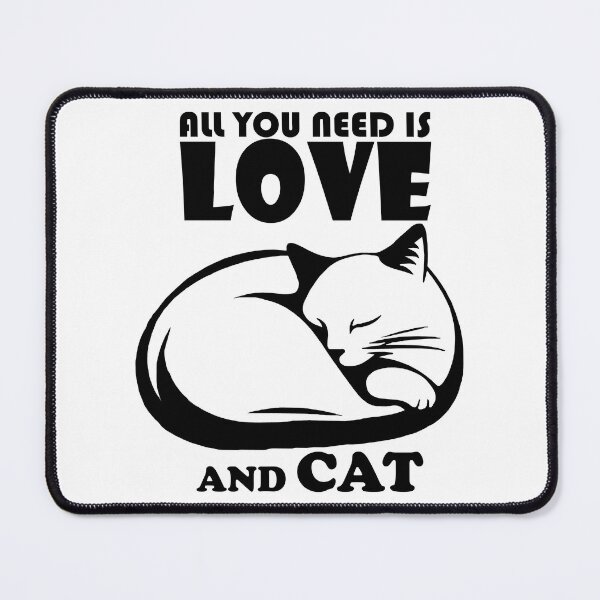 Item preview, All You Need Love Cat Lover Art designed and sold by DrawDrip.