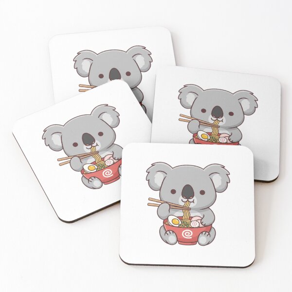 Item preview, Koala ramen noodles japanese ramen food kawaii cute adorable designed and sold by CheeseBlueprint.