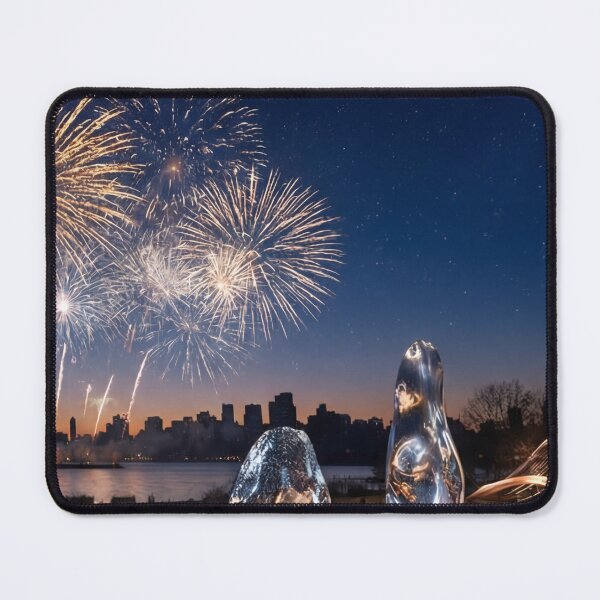 Item preview, Elegant New Year Fireworks Art designed and sold by Yassinerx.