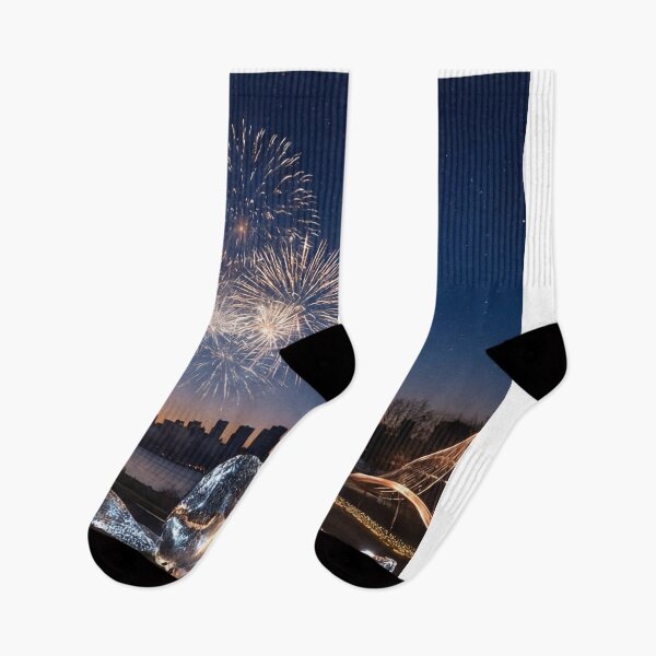 Item preview, Elegant New Year Fireworks Art designed and sold by Yassinerx.