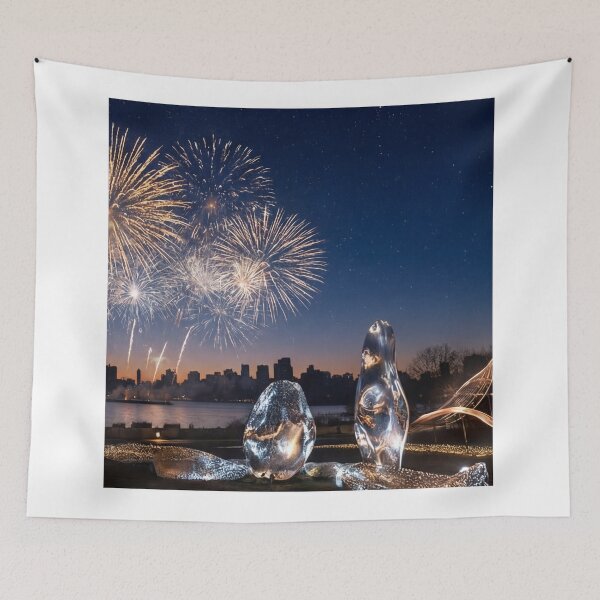 Item preview, Elegant New Year Fireworks Art designed and sold by Yassinerx.