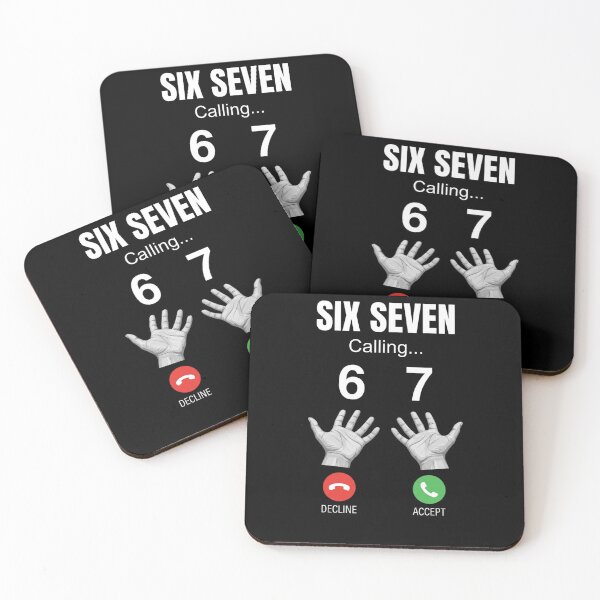Item preview, Six Seven Calling Funny Number Joke designed and sold by SofenArt.