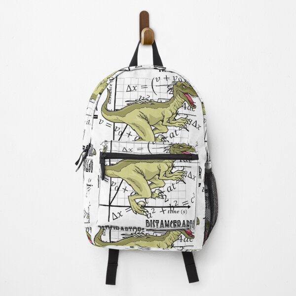 Item preview, Funny Nerdy Velociraptor Distanceraptor Over Timeraptor Math Teacher Black Text designed and sold by MathWare MathClips.