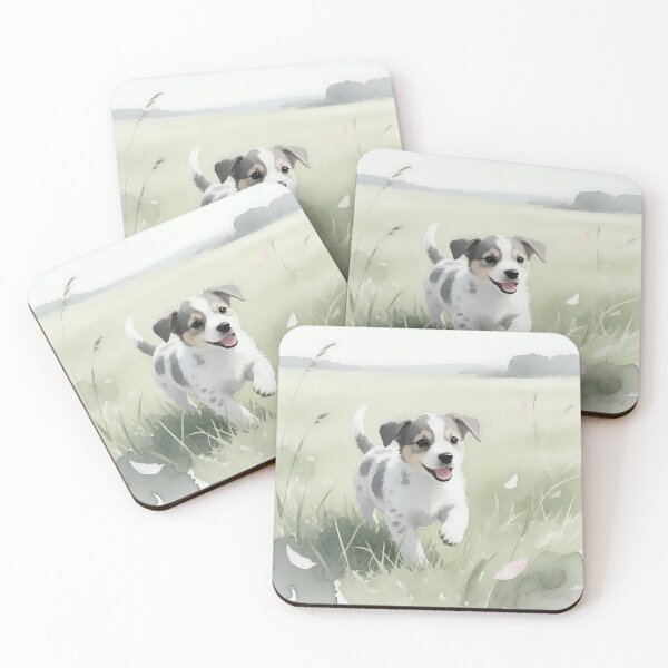 Item preview, Puppy dog playing in a field.  designed and sold by Nomad-Maynard.