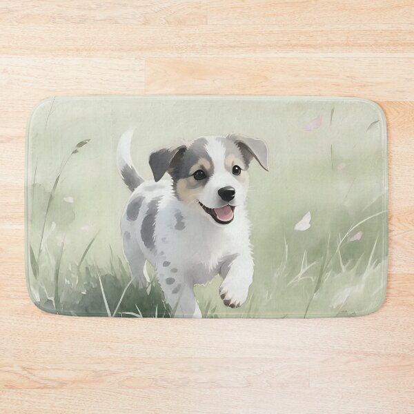 Item preview, Puppy dog playing in a field.  designed and sold by Nomad-Maynard.