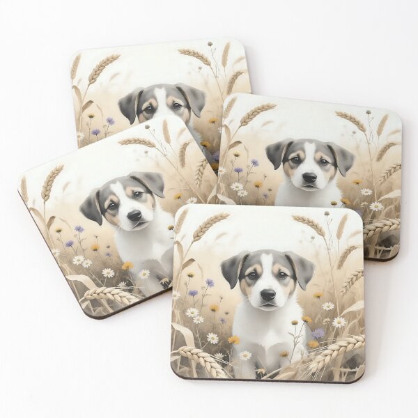 Item preview, Puppy dog playing in a field.  designed and sold by Nomad-Maynard.