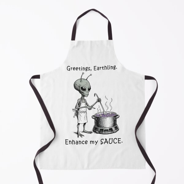 Item preview, Greetings, Earthling – Enhance My Sauce Funny Alien Meme designed and sold by Senkov.