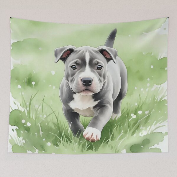Item preview, Puppy dog playing in a field.  designed and sold by Nomad-Maynard.