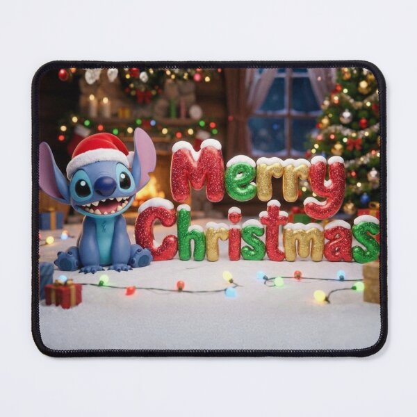 Item preview, Stitch Merry Christmas: Festive 3D Holiday Art designed and sold by Innova_Creations.