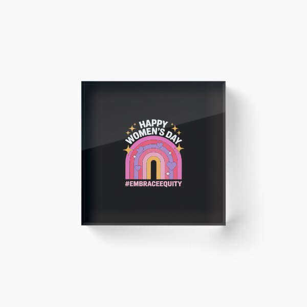 Item preview, Womens Happy Women's Day 2026 Embrace Equity Rainbow 8 March 2026 designed and sold by portcrysral.