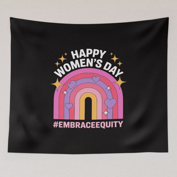 Item preview, Womens Happy Women's Day 2026 Embrace Equity Rainbow 8 March 2026 designed and sold by portcrysral.