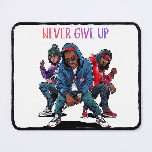 Item preview, Never Give up Motivation Typography designed and sold by Modern-Tropical.