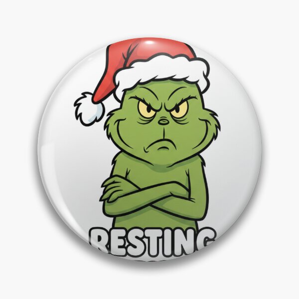 Item preview, Grinch Christmas Pun Illustration Art designed and sold by EllsLittleStore.