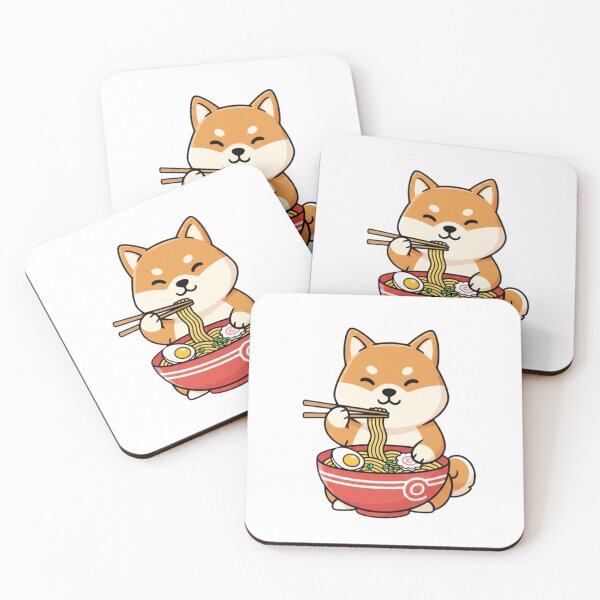 Item preview, Shiba inu ramen noodles japanese ramen food kawaii cute adorable designed and sold by CheeseBlueprint.